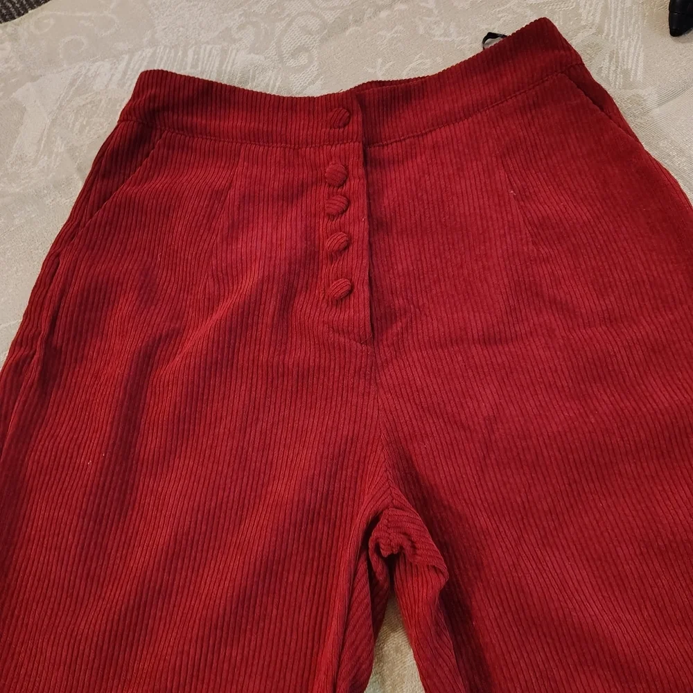Missguided Burgundy Corduroy Top